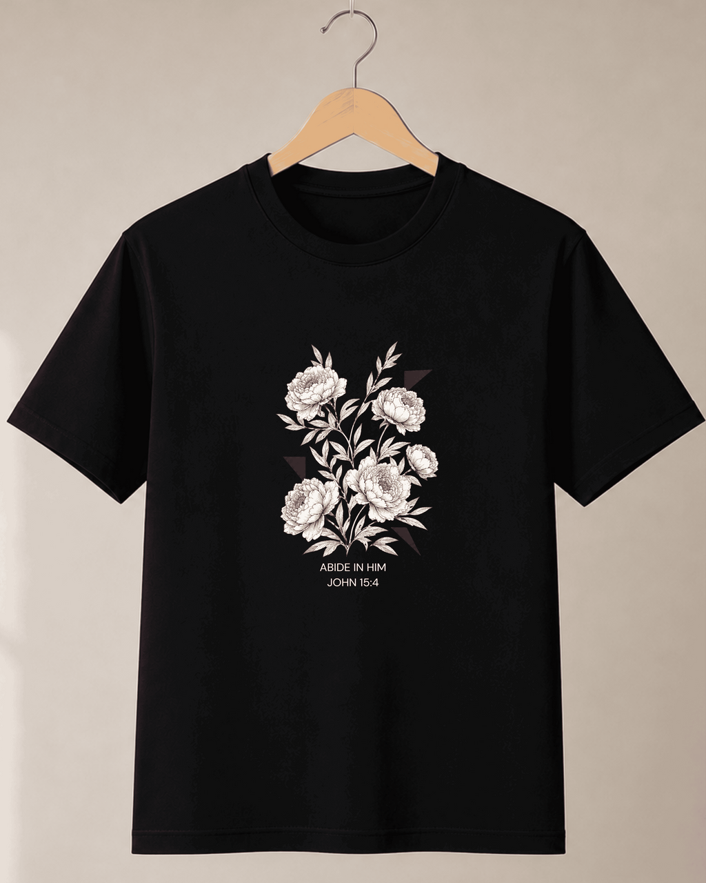 Abide in Him – John 15:4 Christian T-Shirt