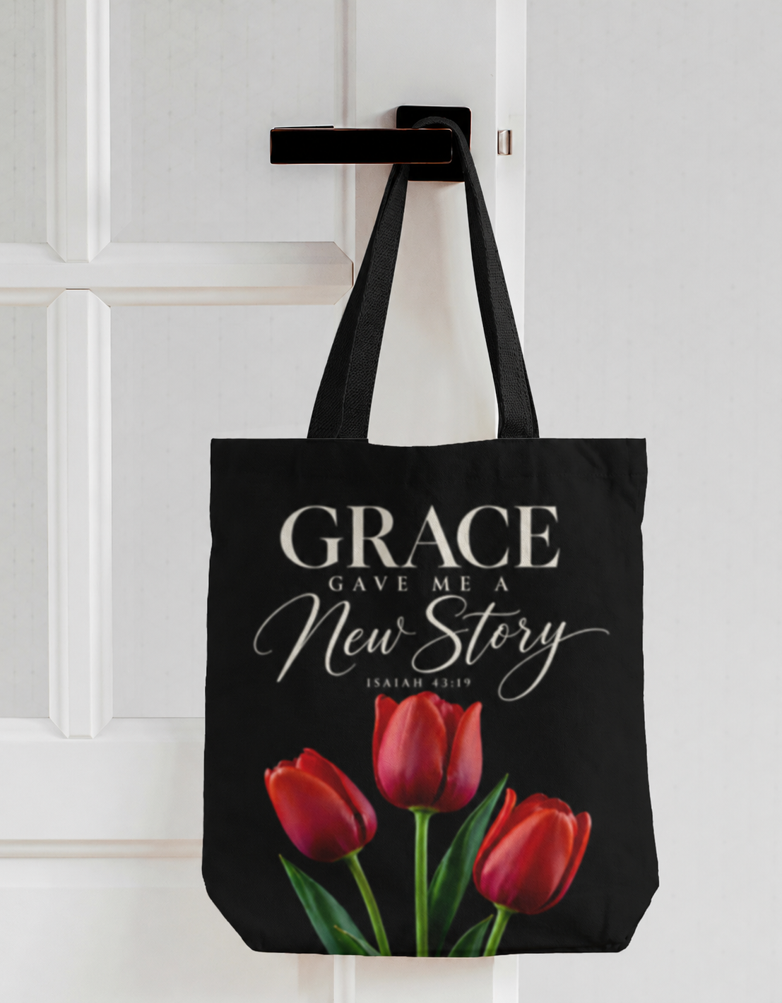 Grace Christian Tote Bag  | Isaiah 43:19 | WordOnThread