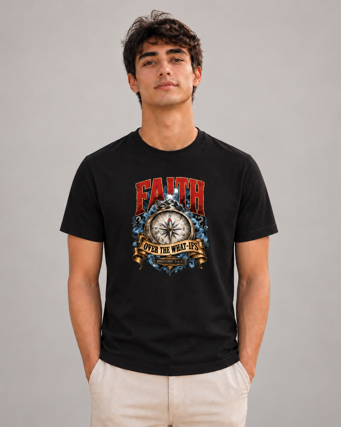 Faith Over the What-Ifs – Proverbs 3:5–6 Christian Unisex T-Shirt