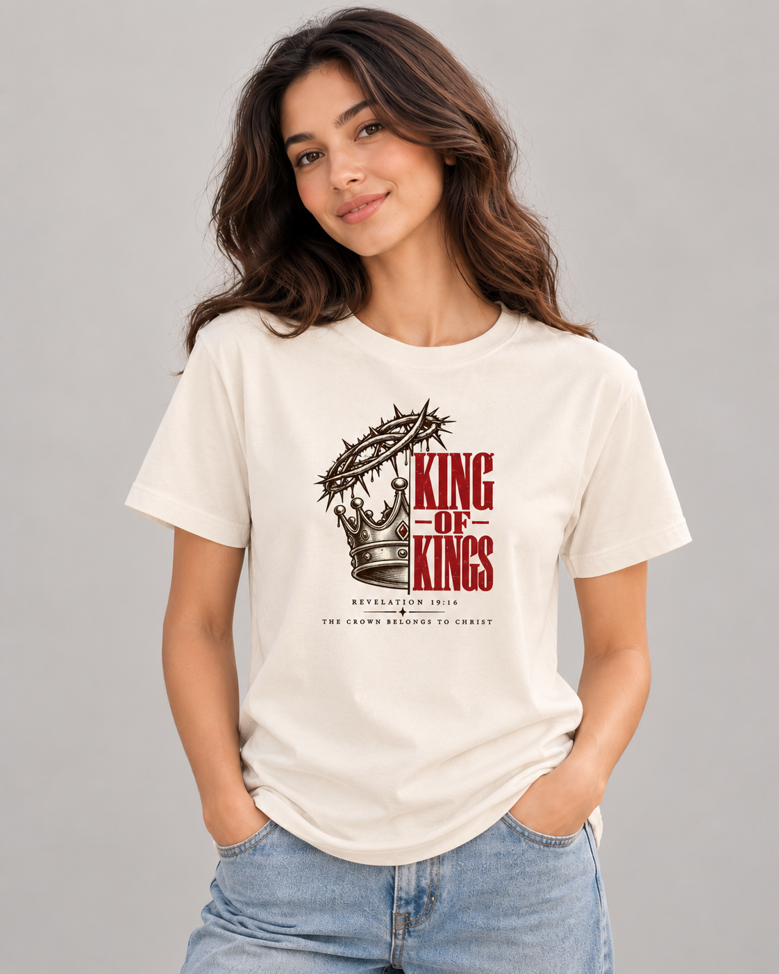 King of Kings Christian T-Shirt – Revelation 19:16 | Unisex Faith Graphic Tee